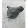 Gri Kurt Duvar Dekoru Asılabilir Dekoratif Heykel Tasarım