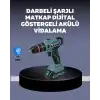 Güçlü Şarjlı Matkap Vidalama Çift Batarya