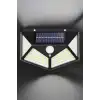 Güneş Enerjili Bahçe Aydınlatma Lambası Solar 100 Led Lamba