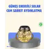 Güneş Enerjili Cam Sarkıt Bahçe Balkon Teras Aydınlatma 30 LED