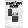 Hediyelik Zarif  Siyah Benzinli Çakmak