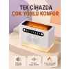 Hoparlörlü Simüle Alev Işıklı Çok Fonksiyonlu Gece Lambası