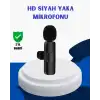 iPhone İçin Çift Mikrofonlu Telsiz Yaka Mikrofonu 360 Derece HD Ses