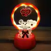 Işıklı Kırmızı I Love You Ayıcık