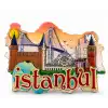 İstanbul Temalı Ahşap Buzdolapı Süsü Magnet Alk5938