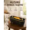 Jöle Yağmur Efektli Hava Nemlendirici 280 ML Aromaterapi Difüzörü Alev Efektli