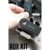 Kablosuz Bluetooth Aux Araç Kiti Siyah Hafıza Kartlı