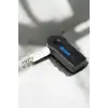 Kablosuz Bluetooth Aux Araç Kiti Siyah Hafıza Kartlı