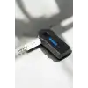 Kablosuz Bluetooth Aux Araç Kiti Siyah Hafıza Kartlı