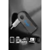 Kablosuz Bluetooth Aux Araç Kiti Siyah Hafıza Kartlı