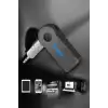Kablosuz Bluetooth Aux Araç Kiti Siyah Hafıza Kartlı