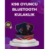 Kablosuz Bluetooth  Kulaklık Led Işıklı