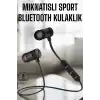 Kablosuz Sport Mıknatıslı Mikrofonlu Kulak İçi Kulaklık