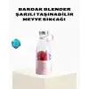 Kablosuz Taşınabilir Mini Blender – USB Şarjlı, 1200mAh