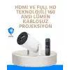 Kablosuz ve Kablolu Bağlantı Seçenekli Ev Tipi Projeksiyon