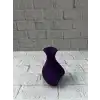 Kalpli Mor Mini Vazo 5 cm Dekoratif Masa Üstü Aksesuar