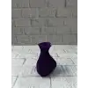 Kalpli Mor Mini Vazo 5 cm Dekoratif Masa Üstü Aksesuar