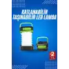 Kamp Lambası Katlanabilir Lamba Solar Şarjlı Led Lamba El Fenerli