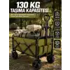 Kamp, Piknik, Plaj ve Alışveriş İçin Çok Amaçlı Katlanabilir Wagon
