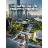 Katlanabilir Profesyonel Görünümlü Kamera Drone