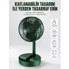 Katlanabilir Usb Şarjlı Masaüstü Soğutucu Mini Fan Telefon Tutucu Yeni Nesil