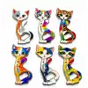 Kedi Tasarımı İstanbul Temalı Buzdolapı Süsü Magnet Alk5409