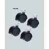 Kilitli Mini Tekerlek Ayak 4 cm 4’lü Set