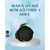 Kilitsiz Mobilya Tekerleği 6 cm 4 Adet Dayanıklı Tasarım