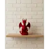 Kırmızı Ejderha Biblo 12 cm Dekoratif Fantastik Obje Hediyelik Süs Eşyası