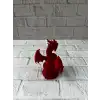 Kırmızı Ejderha Biblo 12 cm Dekoratif Fantastik Obje Hediyelik Süs Eşyası