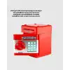 Kırmızı Şifreli ATM Kasa Para Yutan Kumbara