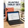 Klavyeli Tablet PC Kalem Kılıf ve Ekran Koruyucu Hediyeli Android Set