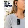 Klipsli Bluetooth Kulaklık Kısa Kablolu Tek Kulaklık Taşınabilir Günlük Kullanım