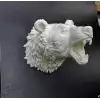 Krem Ayı Figürü Duvar Süsü Asılabilir Hediyelik Dekoratif 25x19 cm
