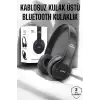 Kulak Üstü TF Kart ve AUX Destekli Ergonomik Bluetooth Kulaklık
