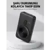 LCD Ekranlı Kablosuz Powerbank Type C ve USB Çıkışlı Yeni Nesil