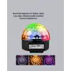 LED Disko Küresi Bluetooth Hoparlörlü Ritimle Senkronize Döner Işıklı