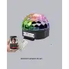 LED Disko Küresi Bluetooth Hoparlörlü Ritimle Senkronize Döner Işıklı