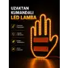 Led Işık El İşareti Araç Camı İçin Uzaktan Kumandalı