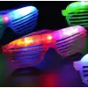 Led Işıklı Renkli Panjur Gözlük 12 Adet