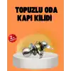 Mat Renk Topuzlu Kapı Kilidi – Giriş Tipi
