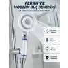 Mineral Taşlı Filtreli Duş Başlığı Güçlü Su Basınçlı Banyo Başlığı