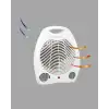 Mini Elektrikli Isıtıcı – 2000W Güç, Fanlı Isıtma, 3 Isı Modu