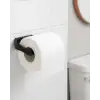Modern Siyah Tuvalet Kağıtlığı Duvar Tipi Minimal Tasarım Peçetelik