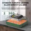 MY110 Yumurta Kapasiteli Tam Otomatik Kuluçka Makinesi Su Pompası ve Yedek Çevirme Motoru Hediyeli