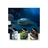 Nostalji Mini Plak Görünümlü Radyolu Bluetooth Hoparlör 3d Ses Dalgası Retro Müzik Plak Siyah