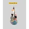 Oturan Çift Figürlü LED Masa Lambası Romantik Hediye Yeni Nesil