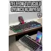 Klavyesi Q Klavye RGB Işıklı Mouse Hediyeli