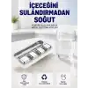 Paslanmaz Çelikten Üretilmiş Metal Buz Küpü Seti ve Buz Klipsi