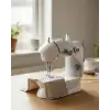 Pedallı Mini Dikiş Makinesi Çift Makara Kilitli Dikiş